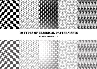 10-types-of-classical-patterns-sets(Black-and-white)3