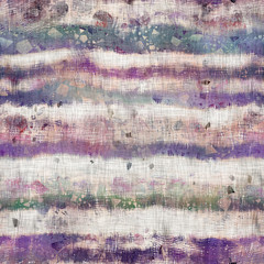 Seamless mixed media collage design in old aged worn look. Mottled wavy stripe design overlaid, mottled, and distressed on fabric texture. Seamless repeat raster jpg pattern swatch.