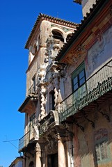 Fototapeta na wymiar View of the Penaflor palace (Palacio de Penaflor), Spain.