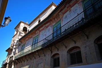 Penaflor palace balcony which is the longest in Spain (Palacio de Penaflor), Ecija, Spain.