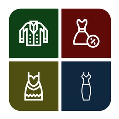 garment icon set