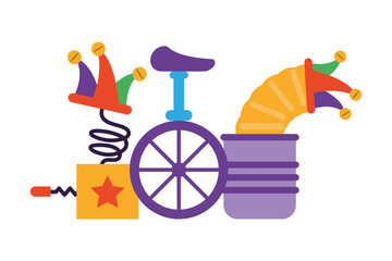 icons april fools day on white background © djvstock