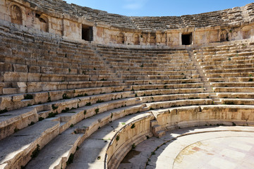 Amphitheater in the ancient Roman city of Gerasa