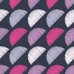 Fototapeta na wymiar Polka dots ornament. Hatch. Seamless pattern. Vector illustration for web design or print.