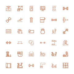 Editable 36 fit icons for web and mobile