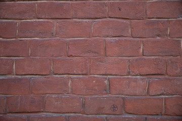 orange red brick texture wall