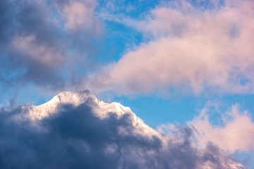 Mount Hood, Oregon During A Winter Sunset