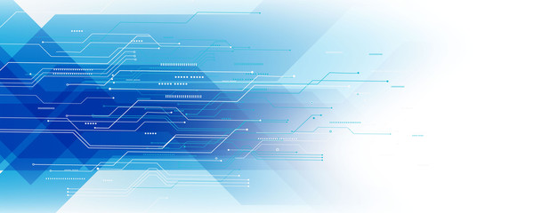 abstract blue technology communication concept vector background