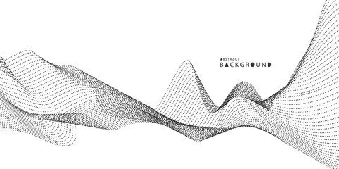 Abstract technology background. Particle Mist network Cyber security Vector illustration.