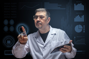 Human interaction with a virtual interface in a modern laboratory