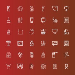 Editable 36 spray icons for web and mobile