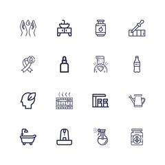Fototapeta premium Editable 16 drop icons for web and mobile