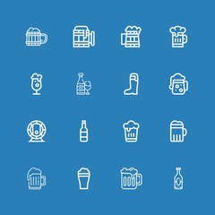Editable 16 ale icons for web and mobile