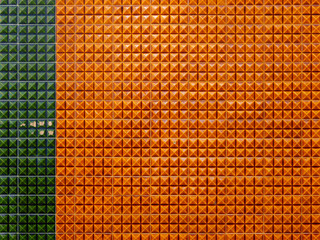 Famous old Portuguese traditional painted tin-glazed ceramic tiles Azulejos of Sintra, Portugal