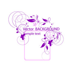 Flowers background for your simple text