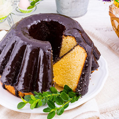 Delicious Polish Easter chocolate cake