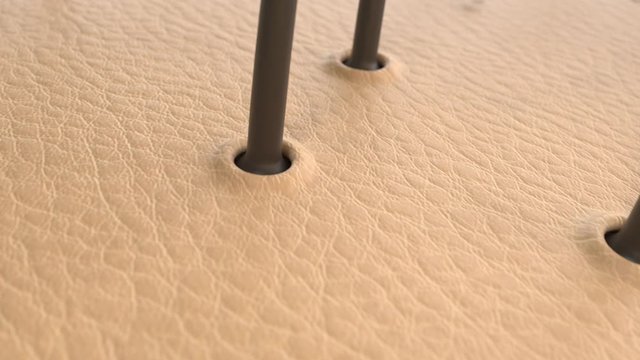 Hair treatment dandruff removal shampoo, Before And After, 3D animation