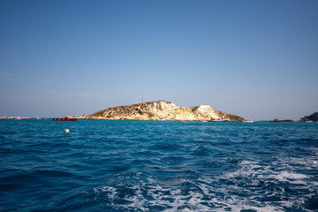 View of the island of Cretaccio. Tremiti islands, Adriatic sea, Apulia, Italy