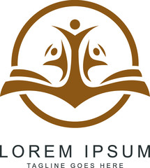 people and education logo template