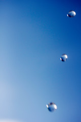 rain drops in the blue sky