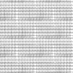 Vector seamless pattern with Irregular abstract linear grid. Graphical hand drawn background.