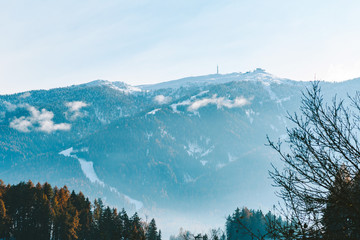 Bruneck in winter, Italy
