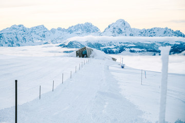 Ski resort Kronplatz in Italian Dolomites