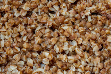 Buckwheat porridge as a background