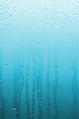 beautiful window glass with drops background