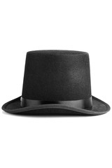 Old style vintage looking hat isolated on a white background