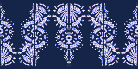 Glamour rich ornament on glitter effect. Royal geometric ornate pattern. Vector glamour sparkle shapes.