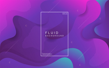 Colorful Modern fluid background. Abstract dynamic shapes composition.