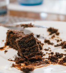 chocolate cake with chocolate