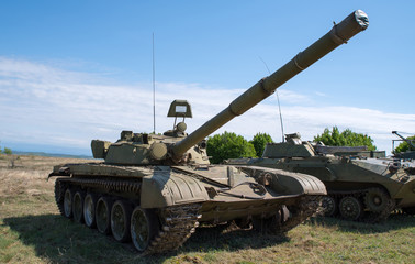 Old Soviet tank T-72