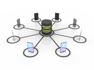 3d rendering Transmitter mobile network