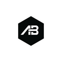 Letter AB logo Template Vector