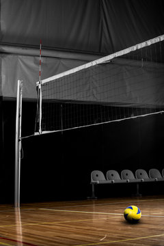 Indoor Volleyball Net Background