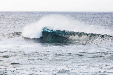 Big powerful ocean waves. Abstract natural background