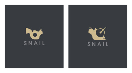 Snail logo concept. Snail logo template vector