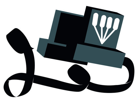Vector Illustration of the Jewish Praying Tefillin Icon