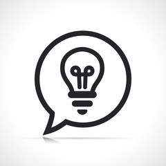 Vector idea symbol icon speech