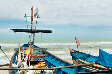 Fishing boat(Go-lae) in Songkhla, southern of Thailand