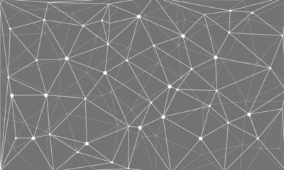 Polygonal background, geometric pattern, grey color