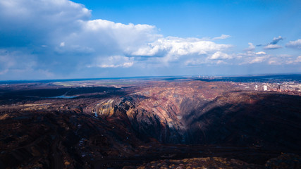 Huge iron ore quarry opencast mining of iron ore opencast mining.
