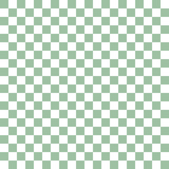 市松模様　緑　S　7