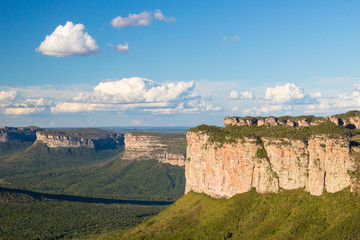 Canyons from Chapada Diamantina viewed from Morro do Pai Inacio