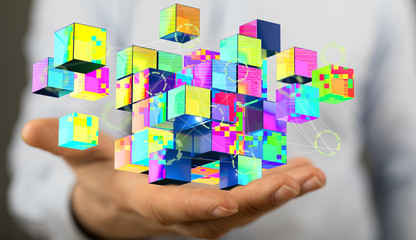 Cloud storage and Computing concept.