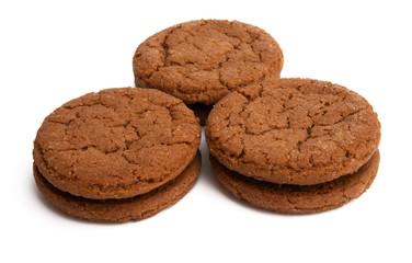 chocolate cookie isolated