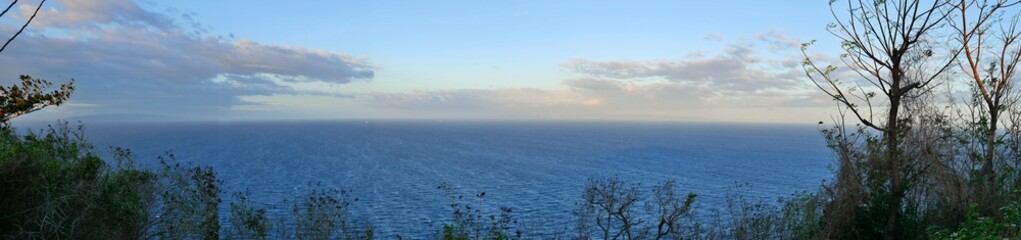 panoramic view from top of the mountain at Apo Island, Philippines