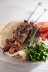 Lamb shish kebab, kuzu sis kebab